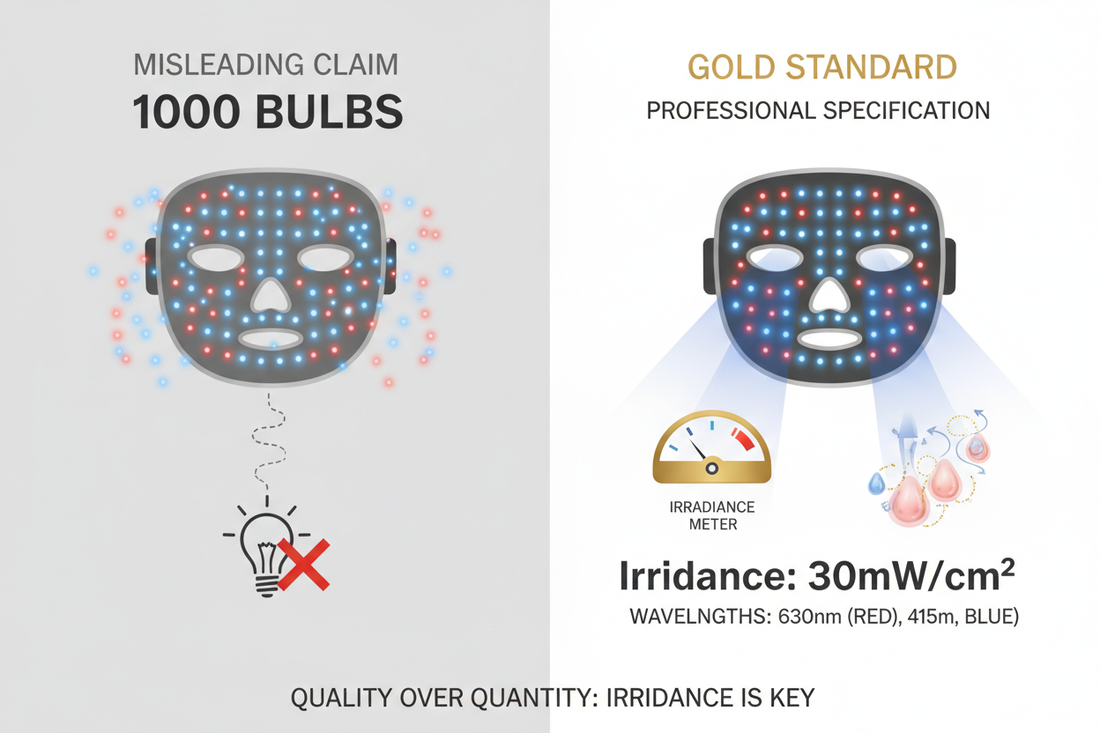 Bulb Count is a Lie. Here is the REAL Spec for LED Masks.